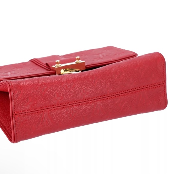 Louis Vuitton Saint Sulpice PM Monogram Empreinte Red Shoulder Bag Crossbody - Picture 15 of 15
